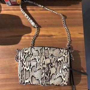 Rebecca minkoff Mini MAC snake skin leather print